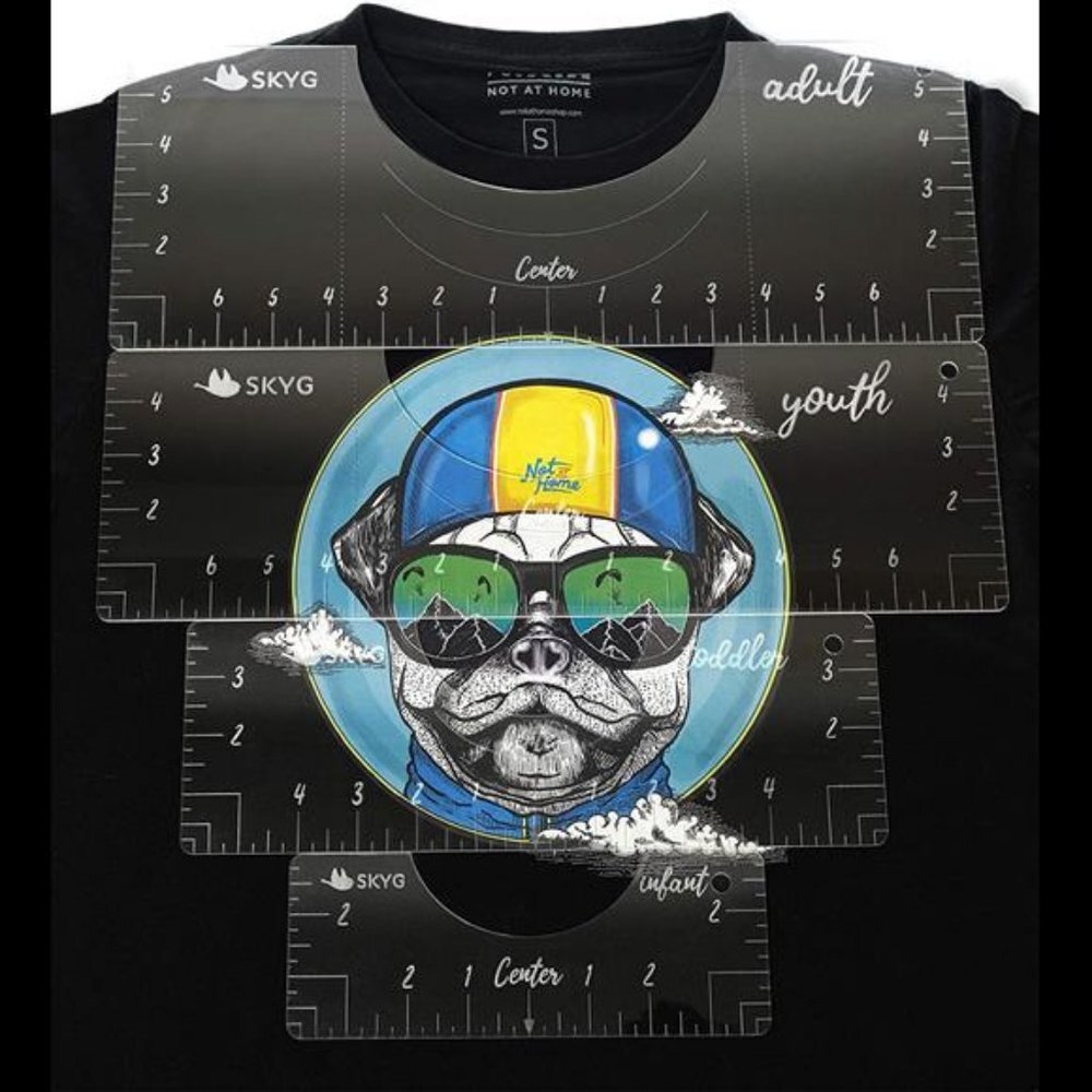 Tshirt Ruler Guide for Vinyl- Tshirt Alignment Tool, to Center Designs